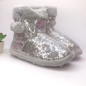 Silver Slipper Boots